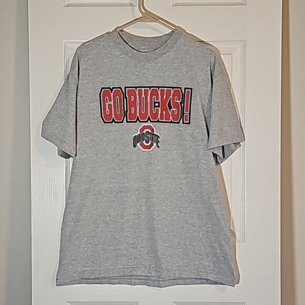 NCAA Ohio State Buckeyes Go Bucks Men's Large Shirt Gray